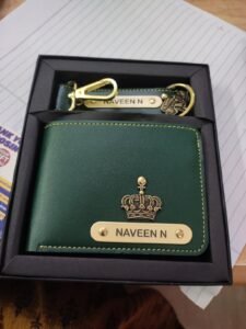Customised Leather Wallet & Keychain photo review