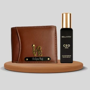 Customised Classic Wallet & Perfume