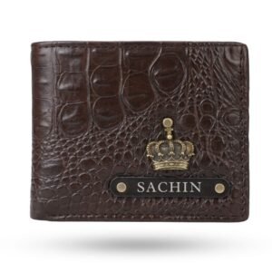 Customised Croco Leather Men’s Wallet