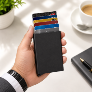Aluminium Metal RFID Protected Smart Pop Up Wallet