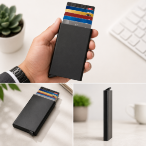 Aluminium Metal RFID Protected Smart Pop Up Wallet