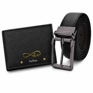Customised Belt & Wallet